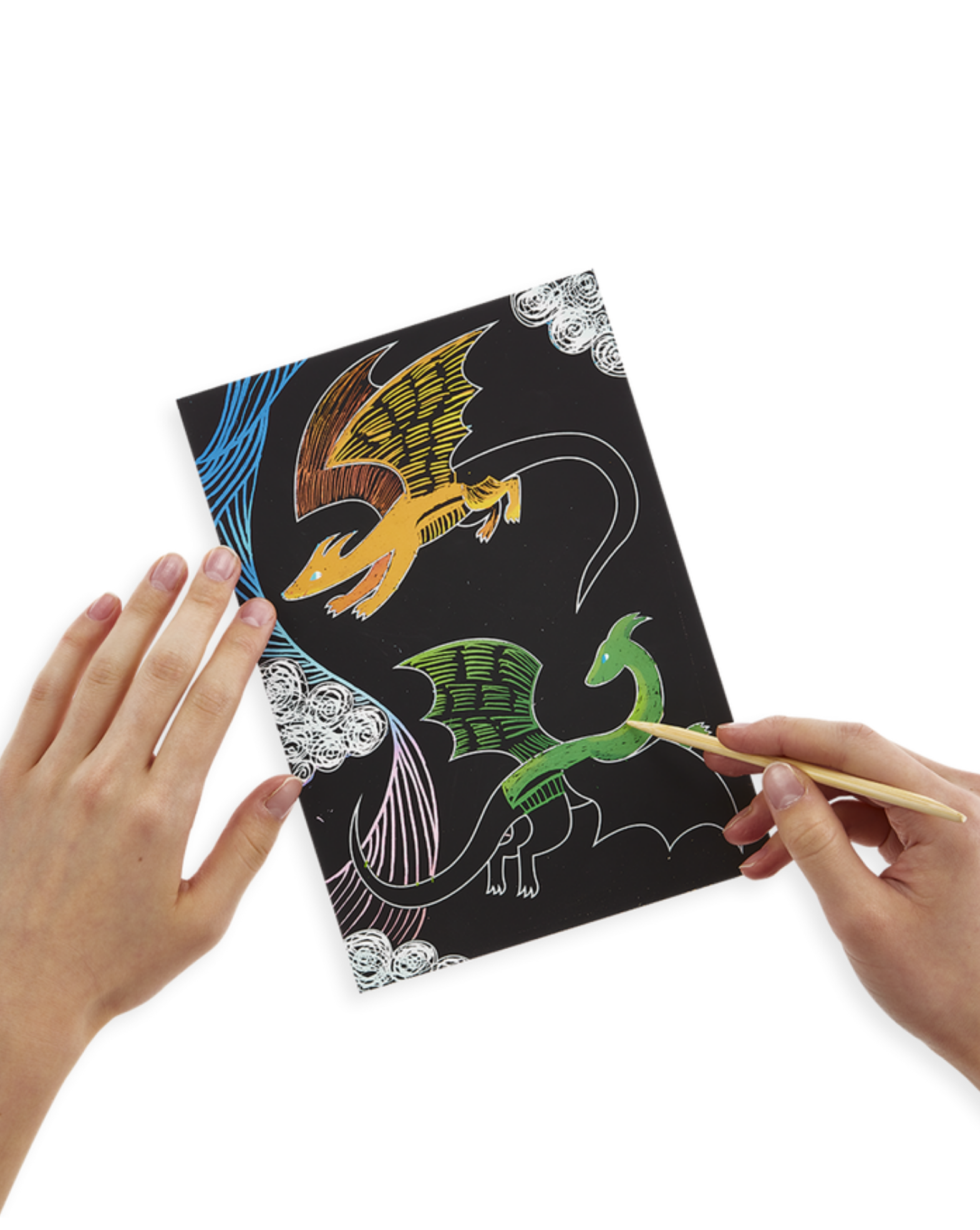 Scratch & Scribble Art Kit: Fantastic Dragons Art Supplies OOLY - Art & School Supplies   