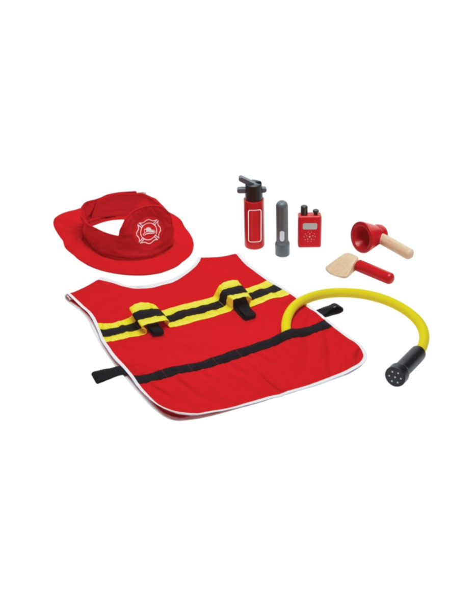 Fire Fighter Costume Kids Play Set  PlanToys   