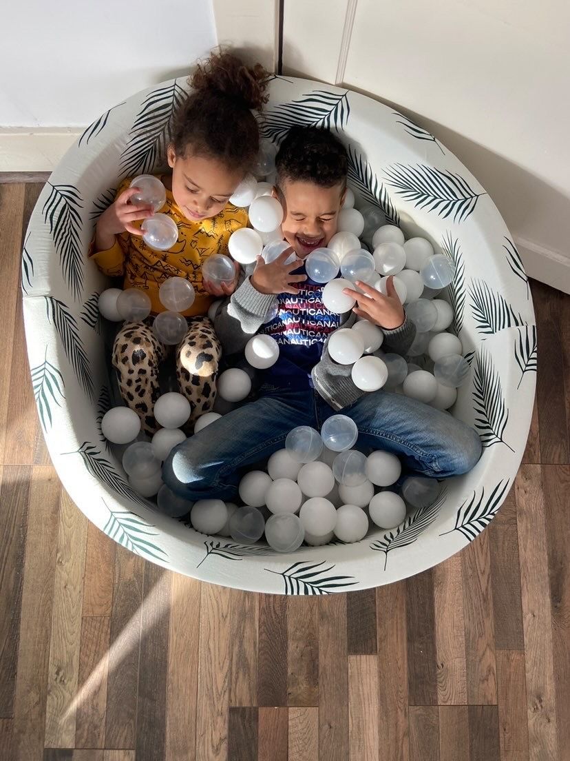 Boho Palm on Ivory + 200 Pit Balls Ball Pit Bundles Little Big Playroom   