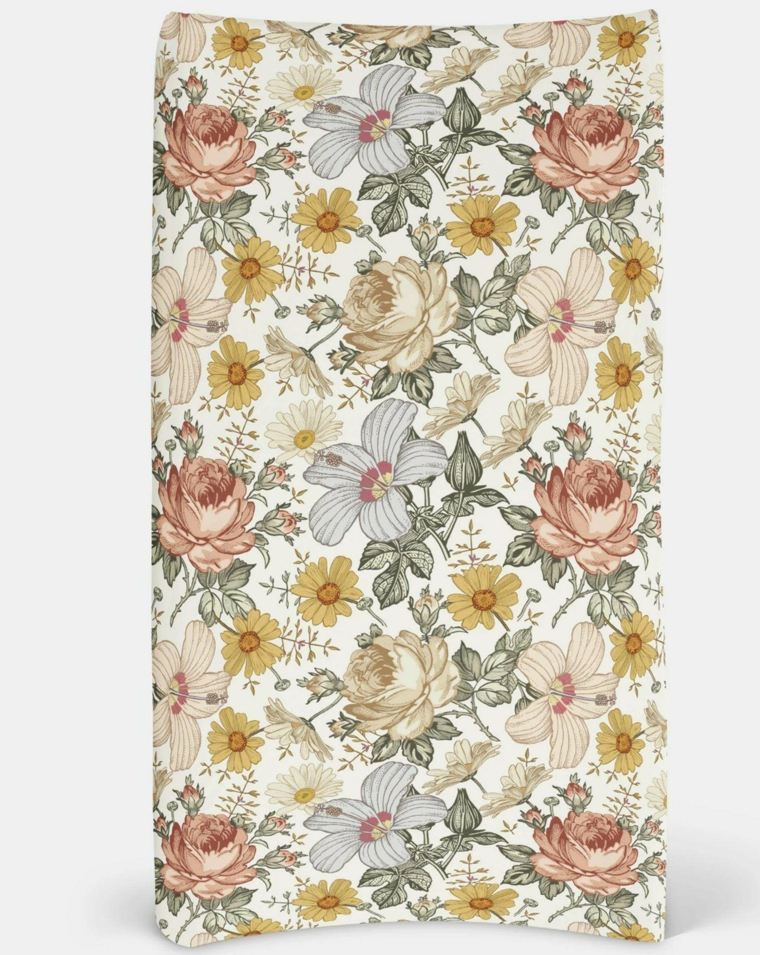 Changing Pad Cover - Vintage floral Baby Essentials JLIKA   