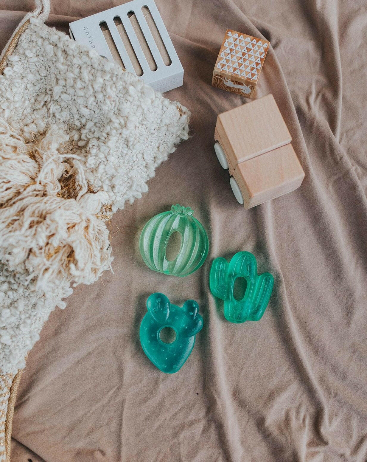 Cutie Coolers™ Cactus Water Filled Teethers (3-pack) Baby Essentials Itzy Ritzy   