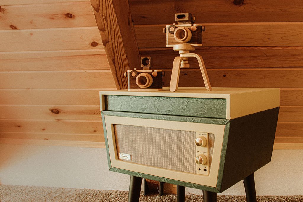 35MM Original Wooden Toy Camera - Walnut wooden toy Father's Factory   