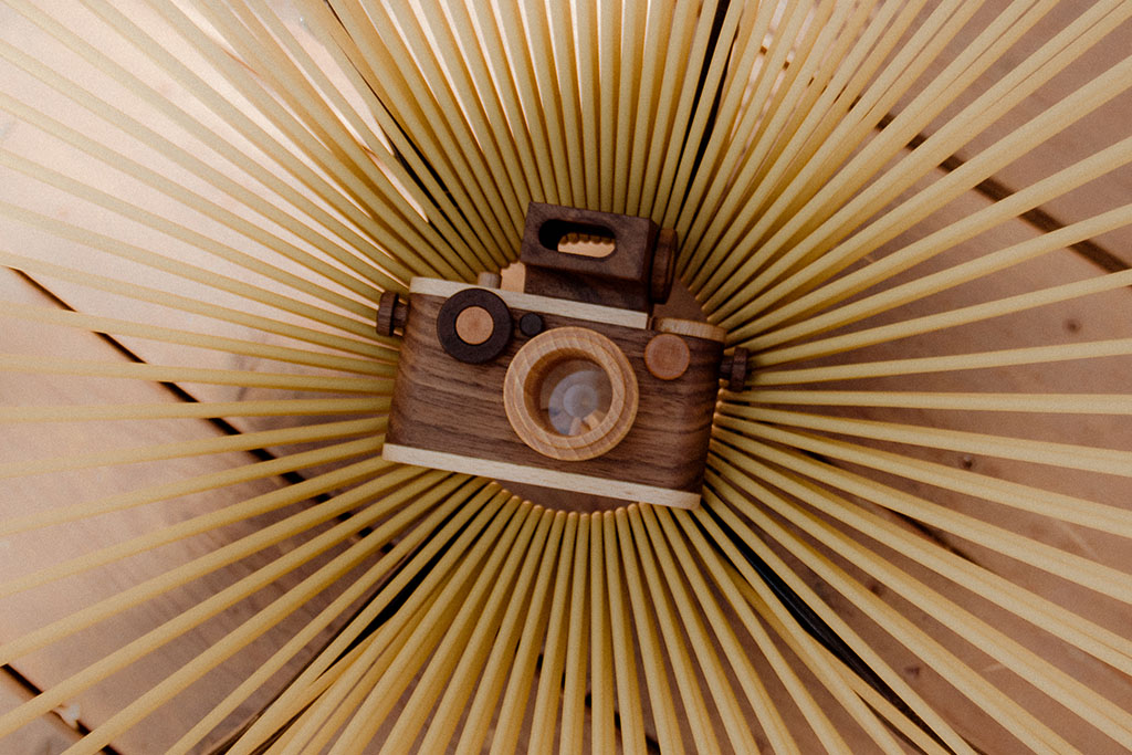 35MM Vintage Style Wooden Toy Camera Walnut wooden toy Father's Factory   