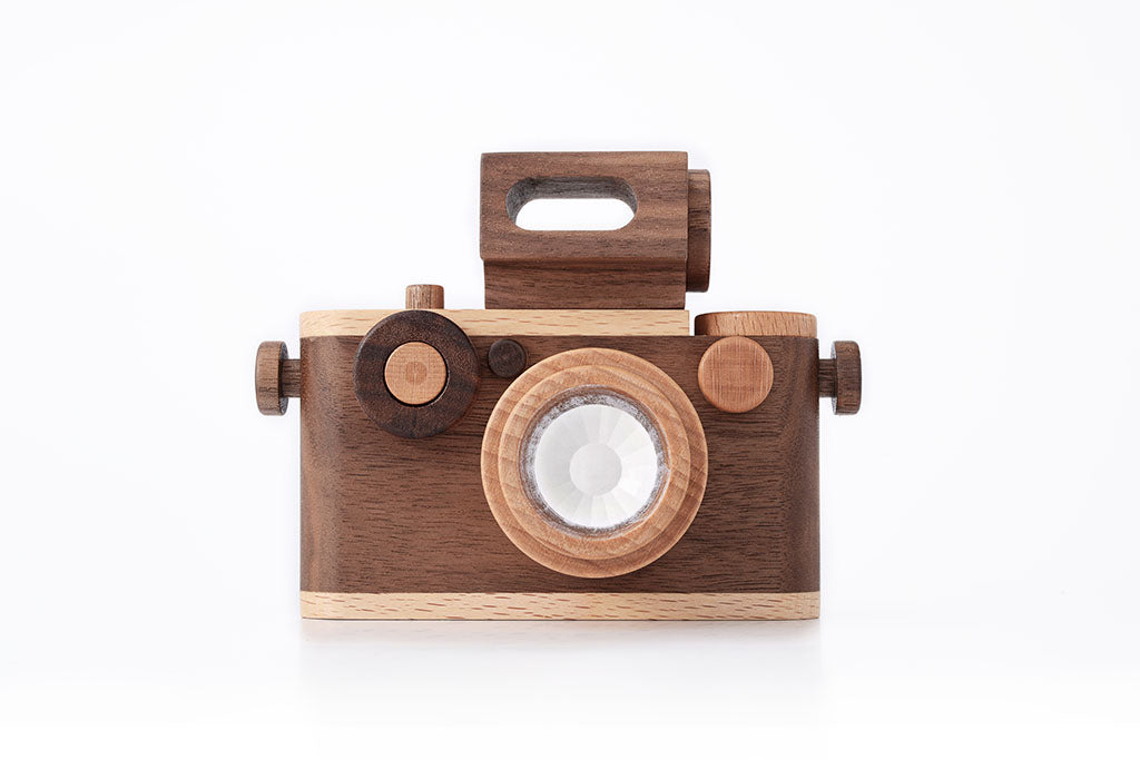 35MM Vintage Style Wooden Toy Camera Walnut wooden toy Father's Factory   