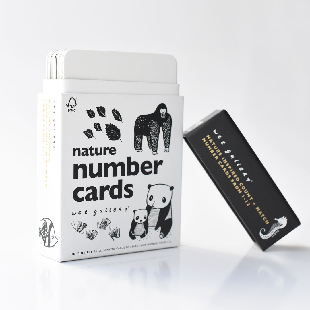 Nature Number Cards Learning Cards Wee Gallery   