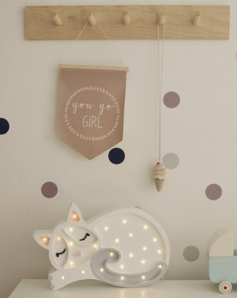 Little Lights - Kitten Lamp - White