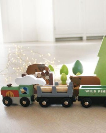 Wild Pines Train Set Train Tender Leaf   