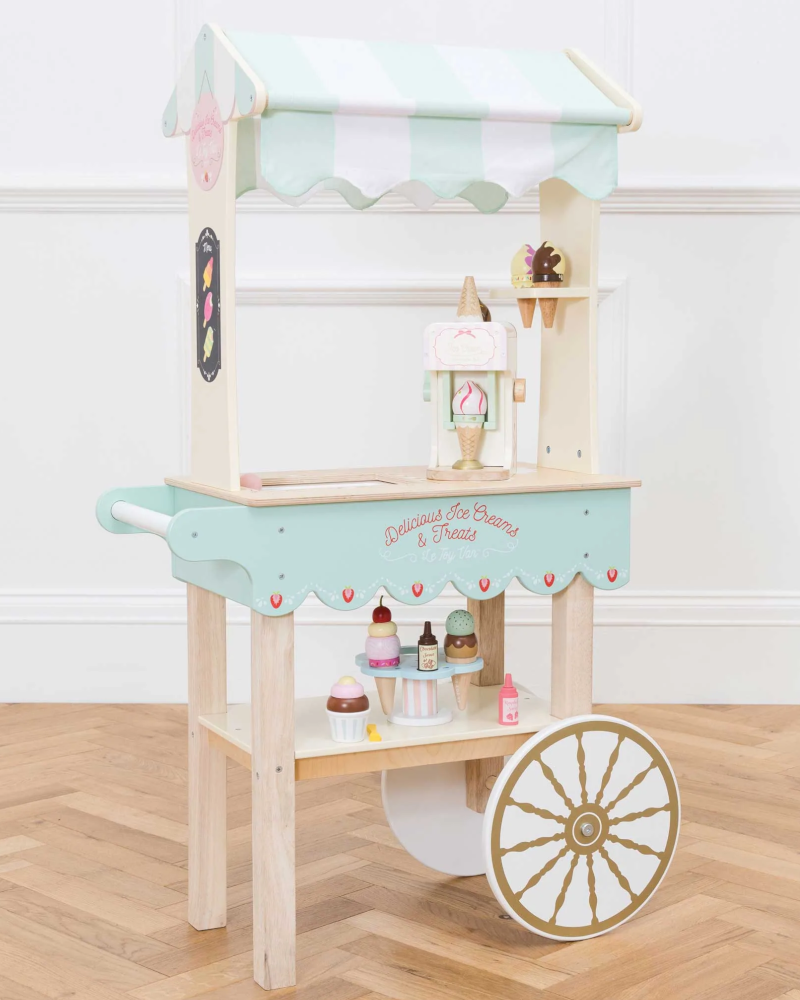 Le Toy Van Toddler Ice Cream Trolley Pretend Play Le Toy Van   