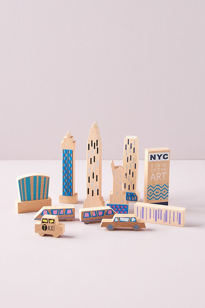 Wooden New York City Blocks | Wanderlust by Once-Kids