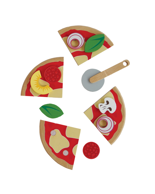 Le Toy Van Wooden Pizza Topping Toddler Kids Pizza Party Pretend Play Kitchen Food