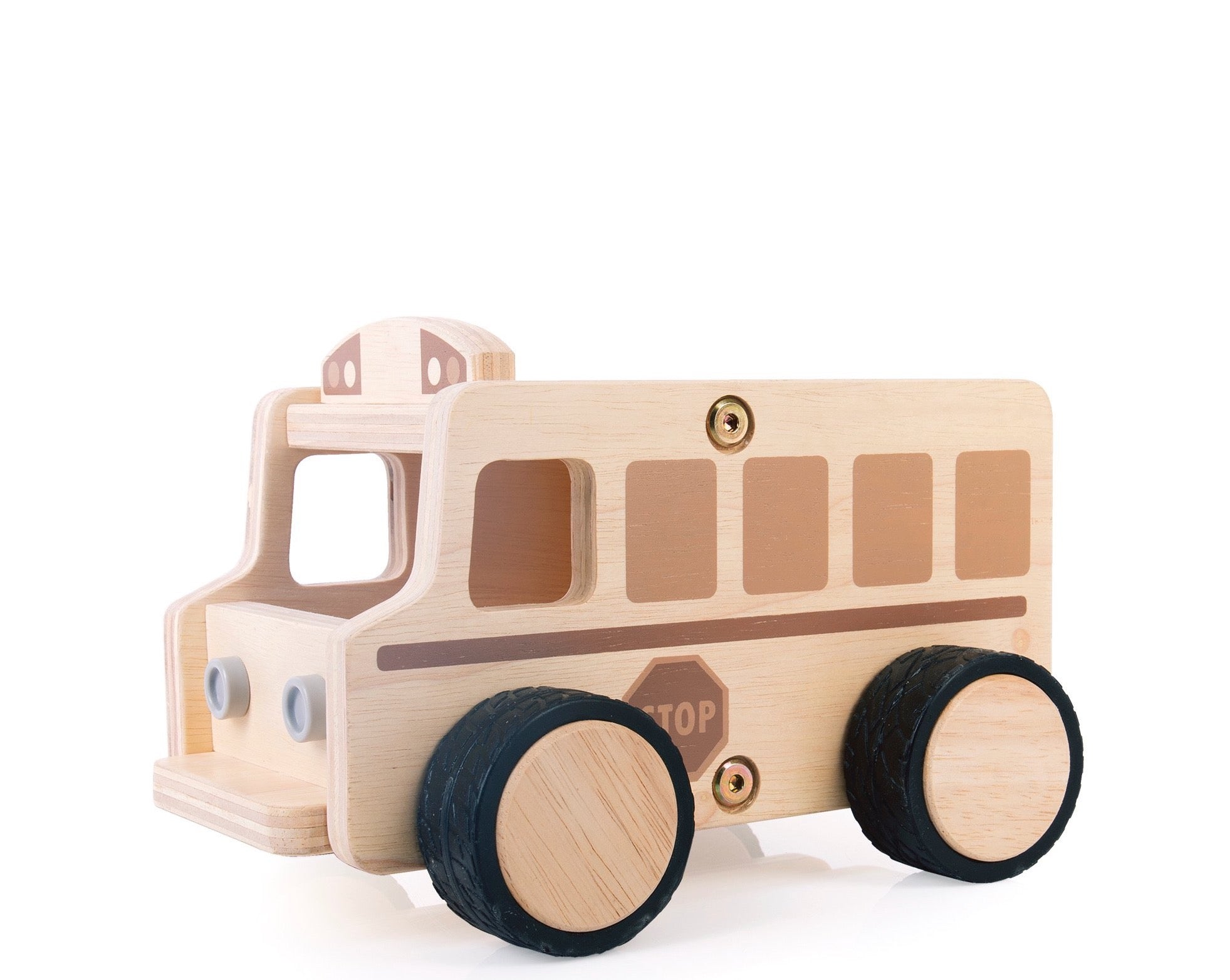 Wooden School Bus Wooden Toys Guidecraft   