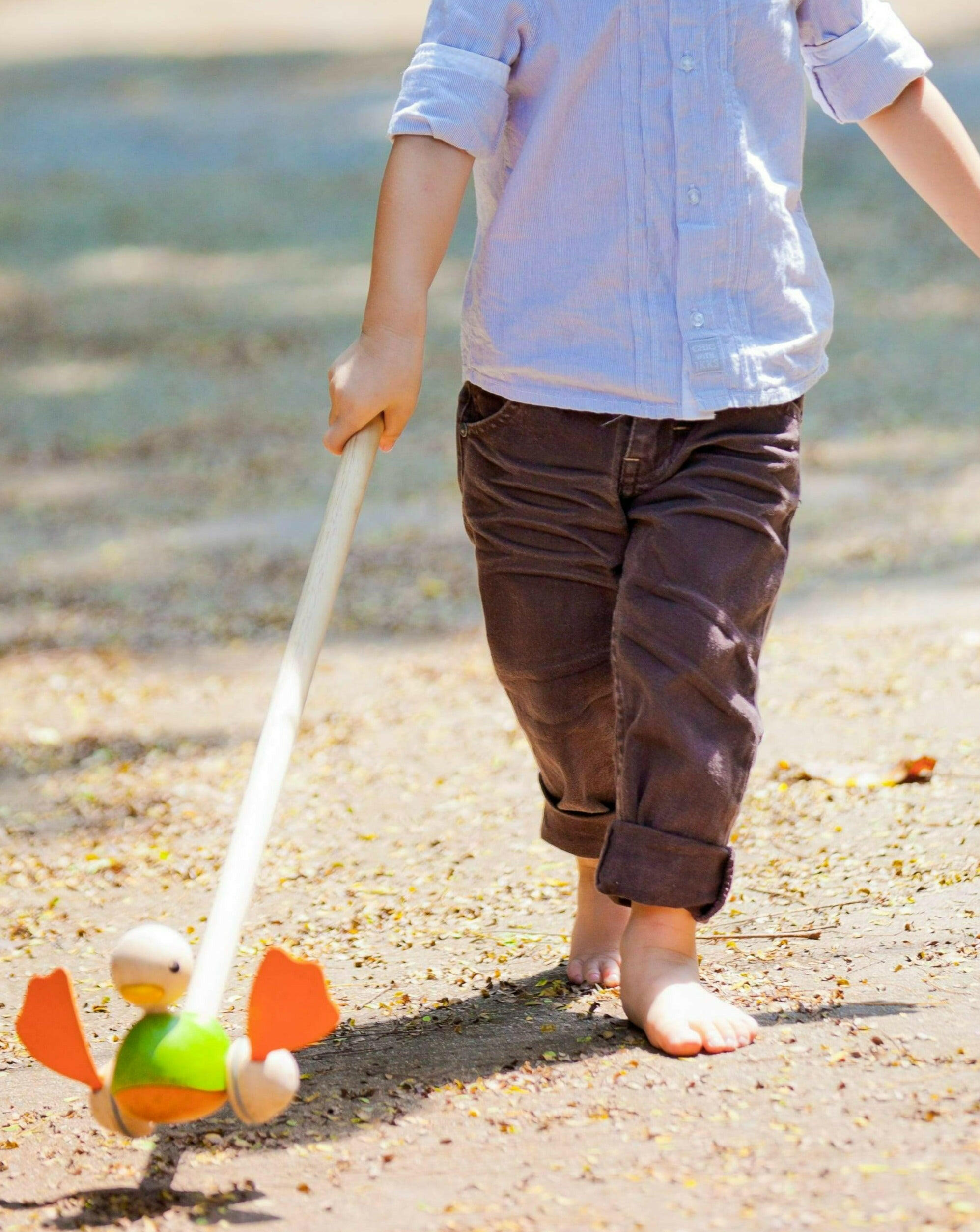 Push Along Duck Kids Toys PlanToys   