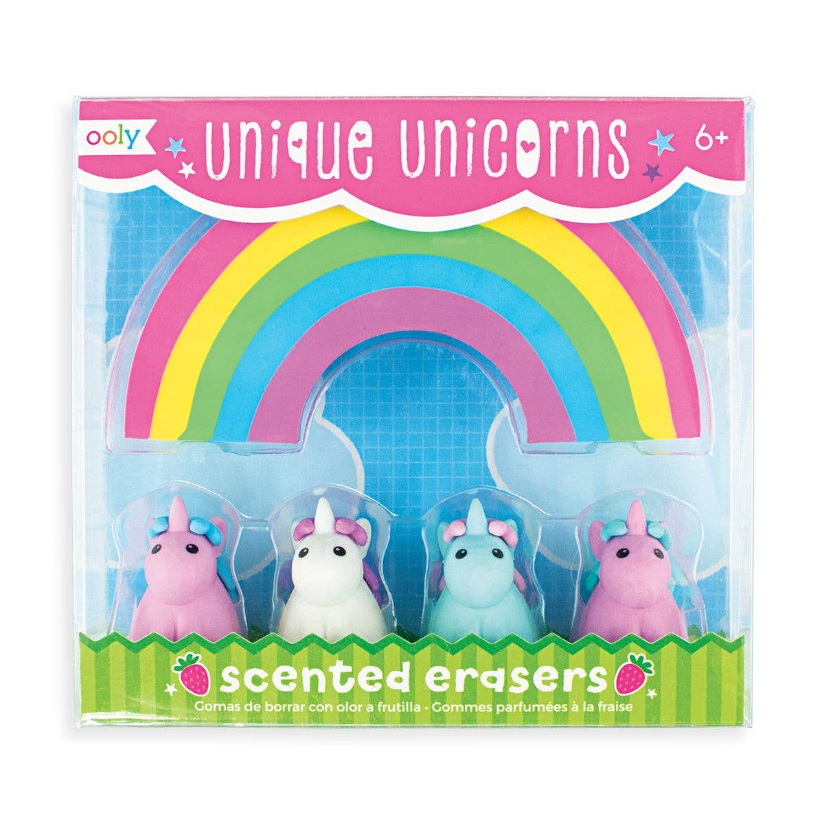 Unique Unicorns Scented Erasers - Set of 5 Art Supplies OOLY - Art & School Supplies   