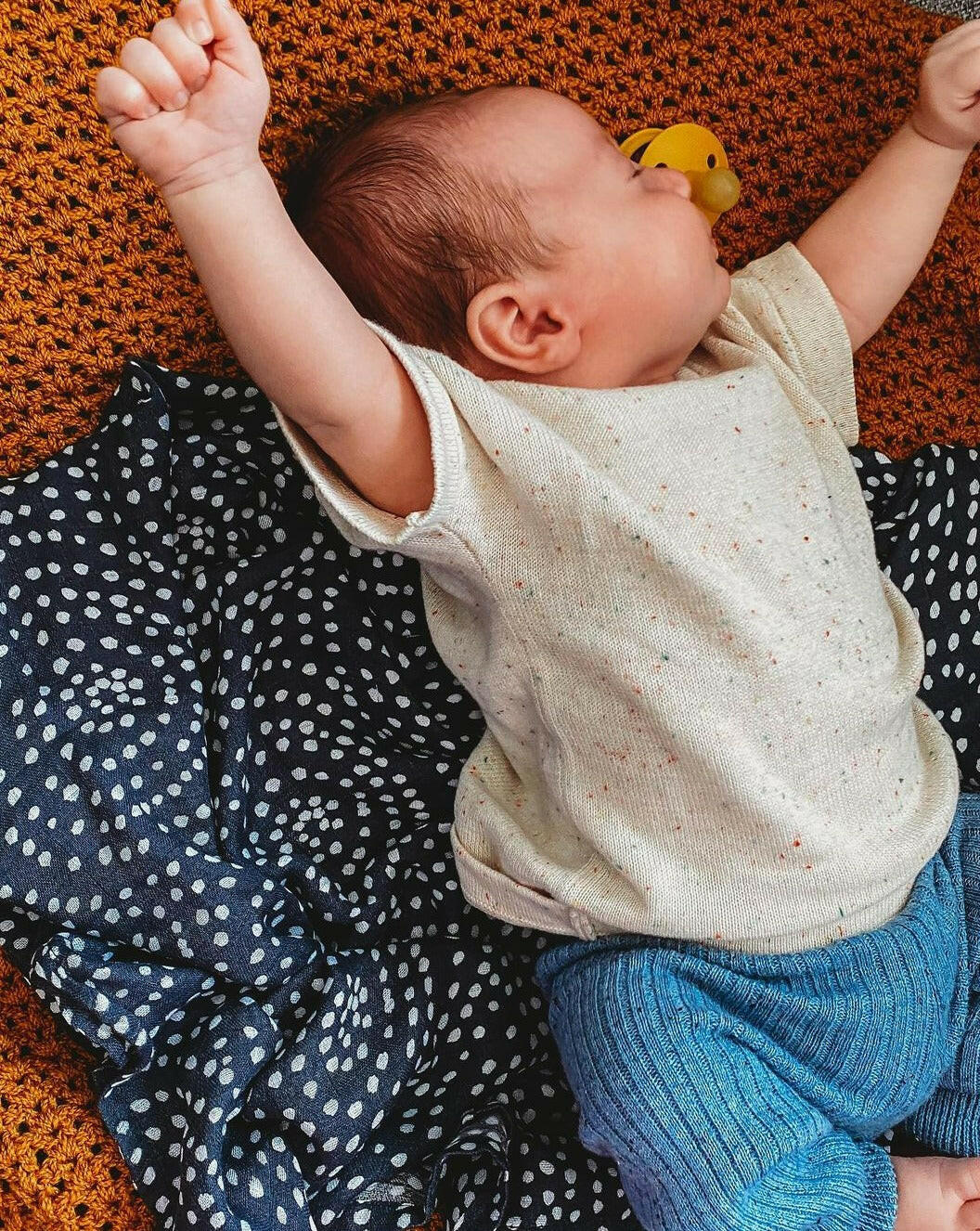 Organic Cotton + Bamboo Muslin Swaddle - Dusk Baby Essentials Kiin Baby   
