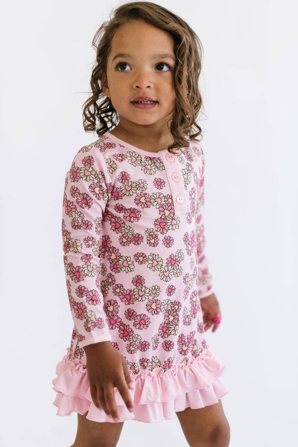 Ruffled Lounge in Wild Daisy Heart  Ollie Jay   