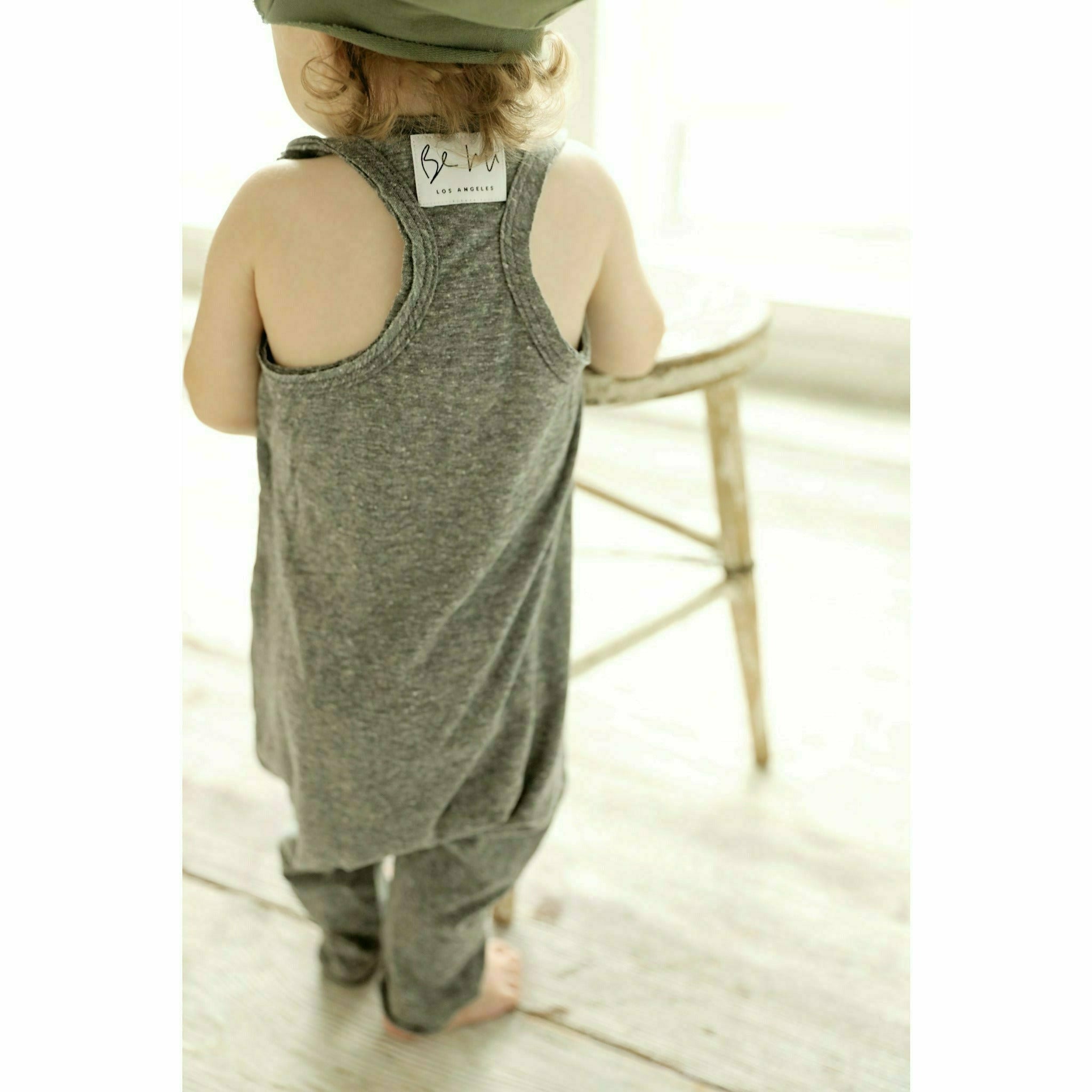 Baby Romper Heather Grey Rompers Be Mi Los Angeles   