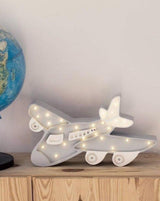 Airplane lamp wooden