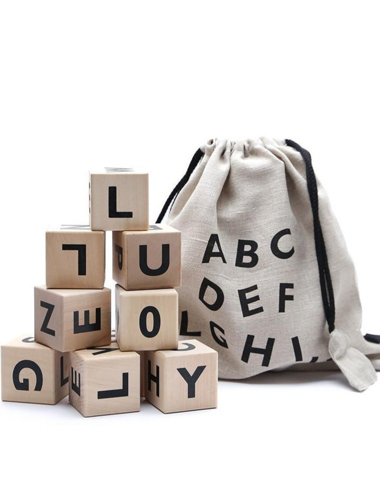 Alphabet Blocks in Various Colors Blocks Ooh Noo   