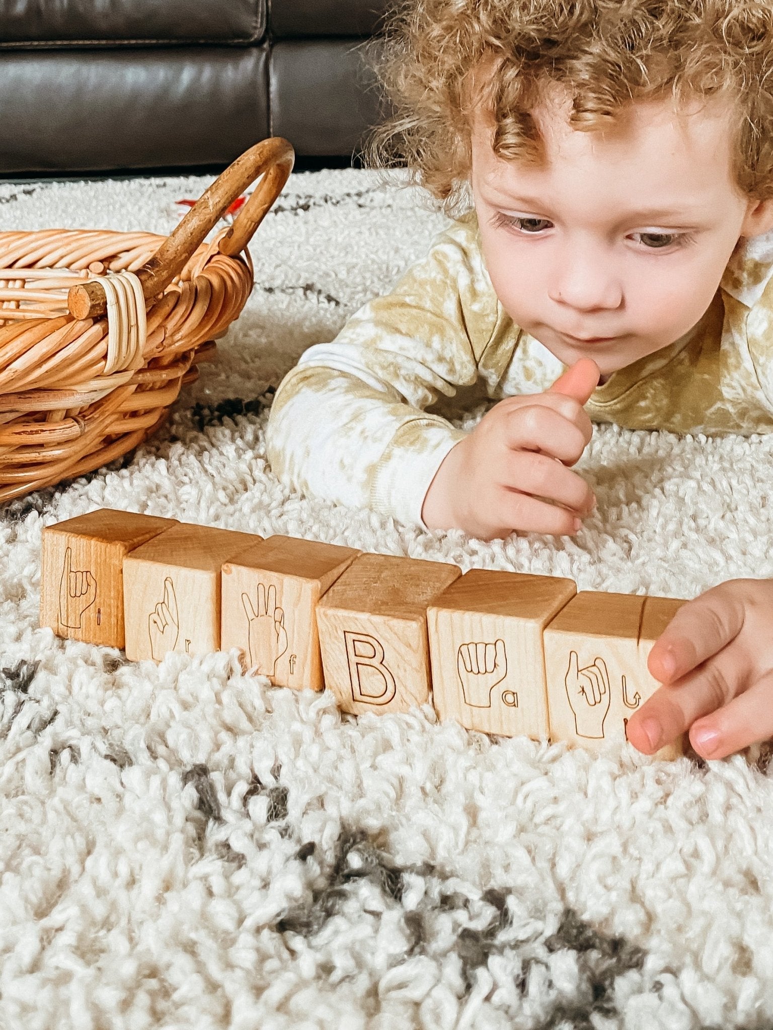 American Sign Language ABC Blocks Blocks Bannor Toys   