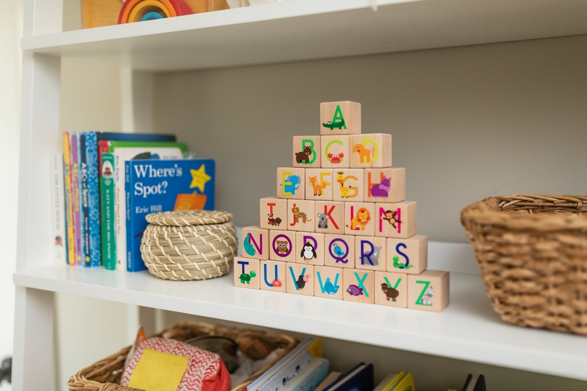 Animal ABC Blocks Wooden Blocks Bannor Toys   