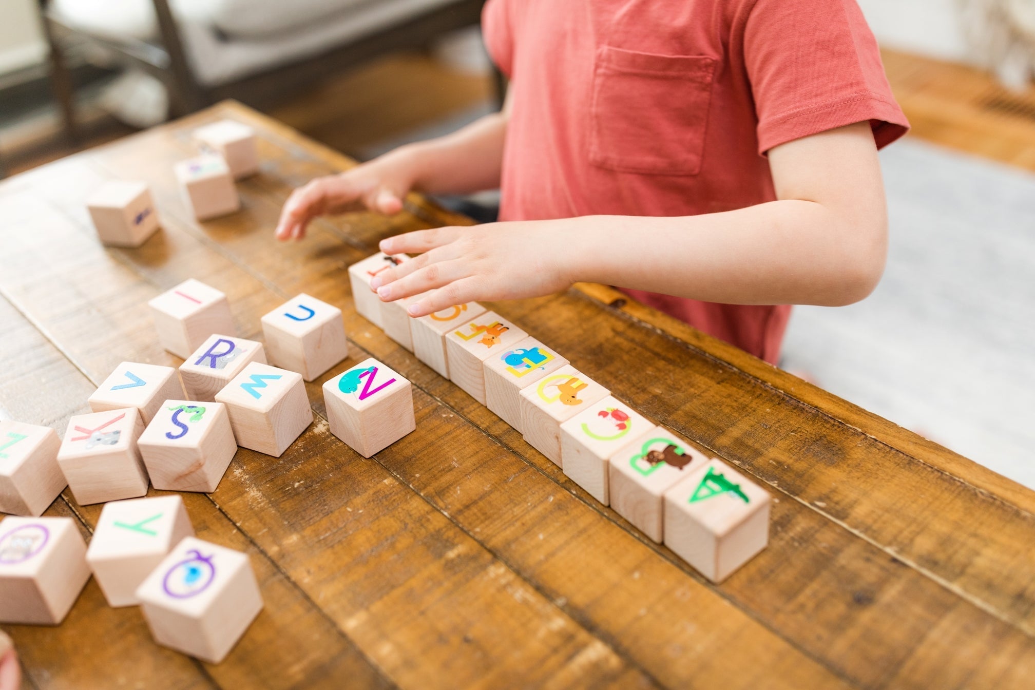 Animal ABC Blocks Wooden Blocks Bannor Toys   