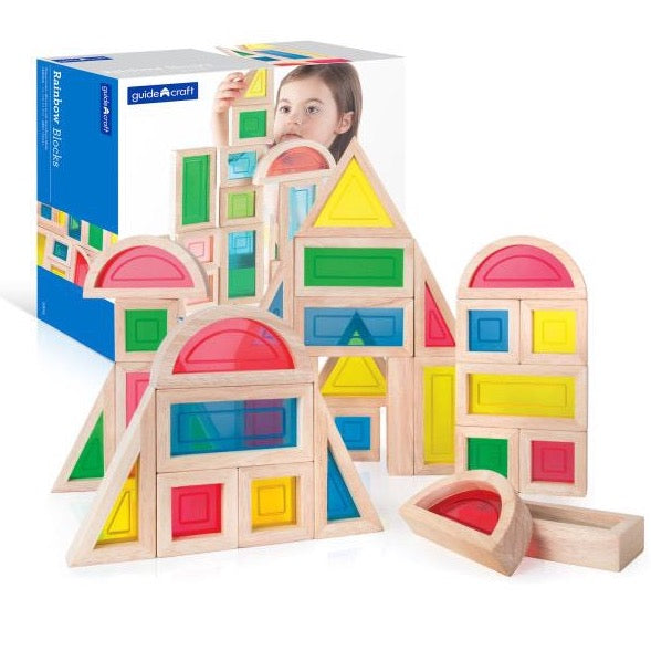 Rainbow Blocks - 30 pc. set Kids Toys Guidecraft   