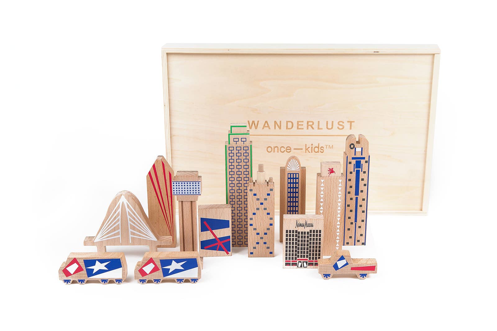 Wanderlust Wood + Felt Themed Dallas Play Set Wooden Toys Once Kids   