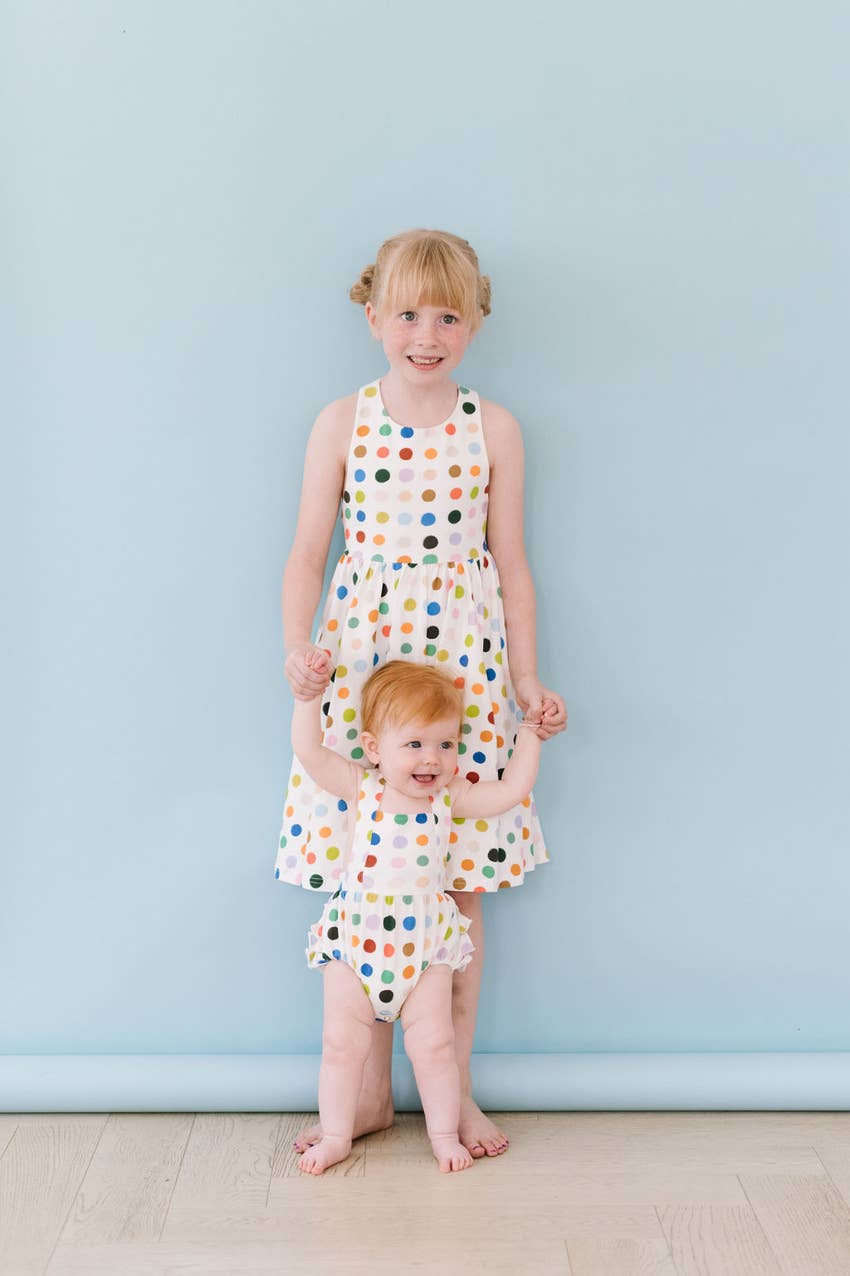 Sofia Dress in Bold Dots  Ollie Jay   