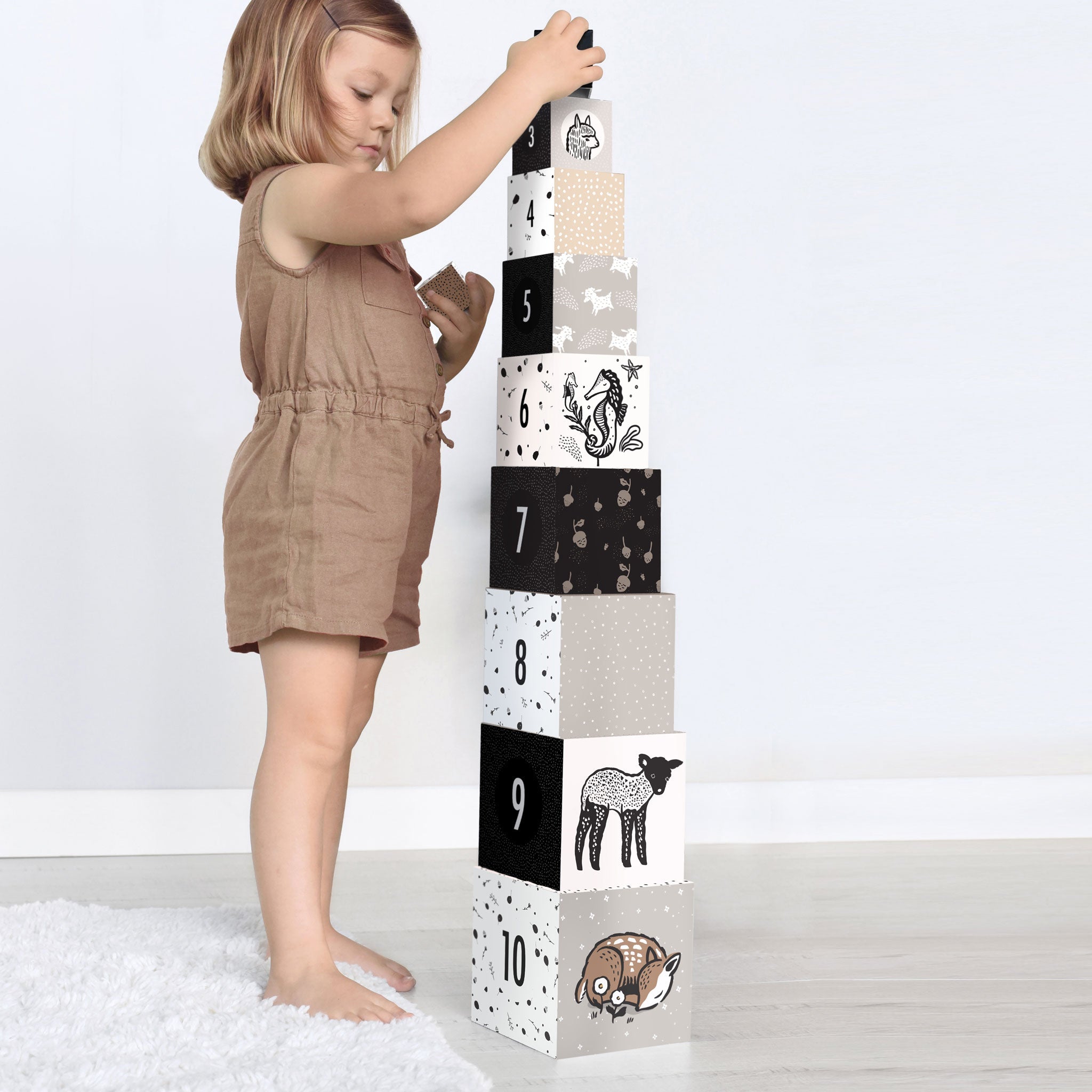 Nesting Blocks - Baby Animals Toys Wee Gallery   