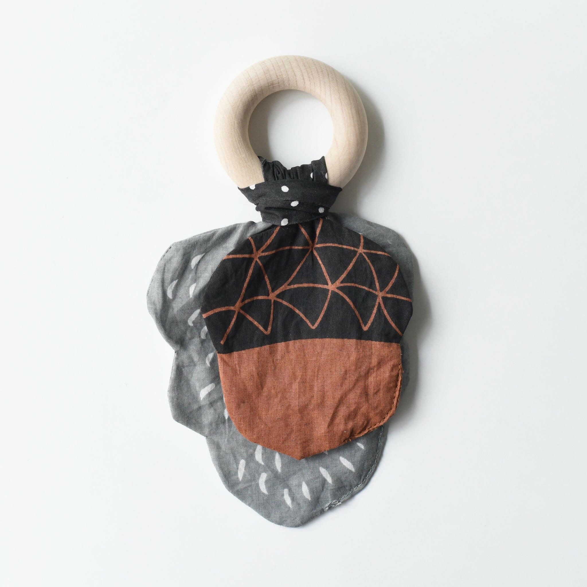 Crinkle Teether - Acorn Teethers Wee Gallery   