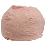 Cotton Printed Bean Bag w/ Polka Dots, Pink
