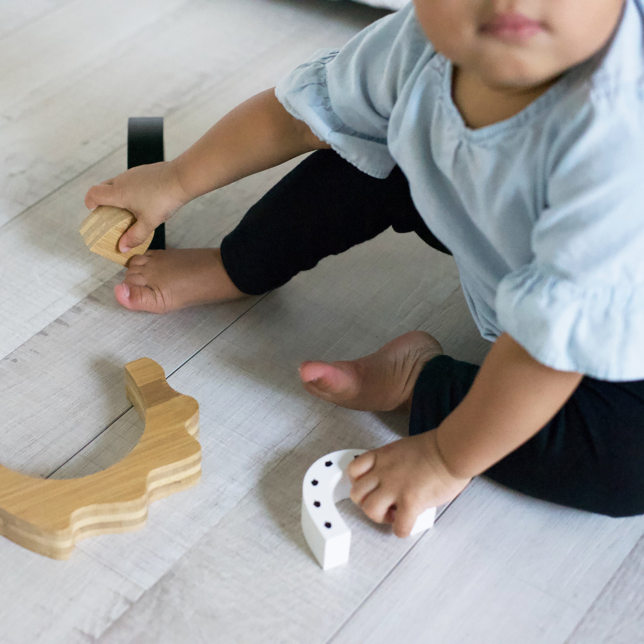 Bamboo Nesting Hedgehog Wooden Toys Wee Gallery   