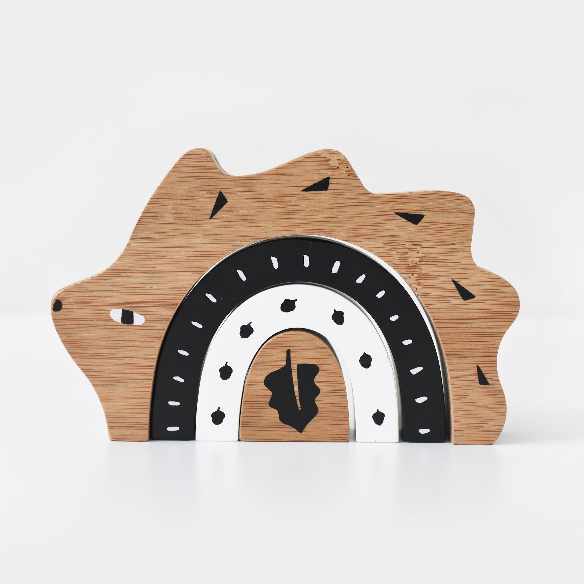 Bamboo Nesting Hedgehog Wooden Toys Wee Gallery   