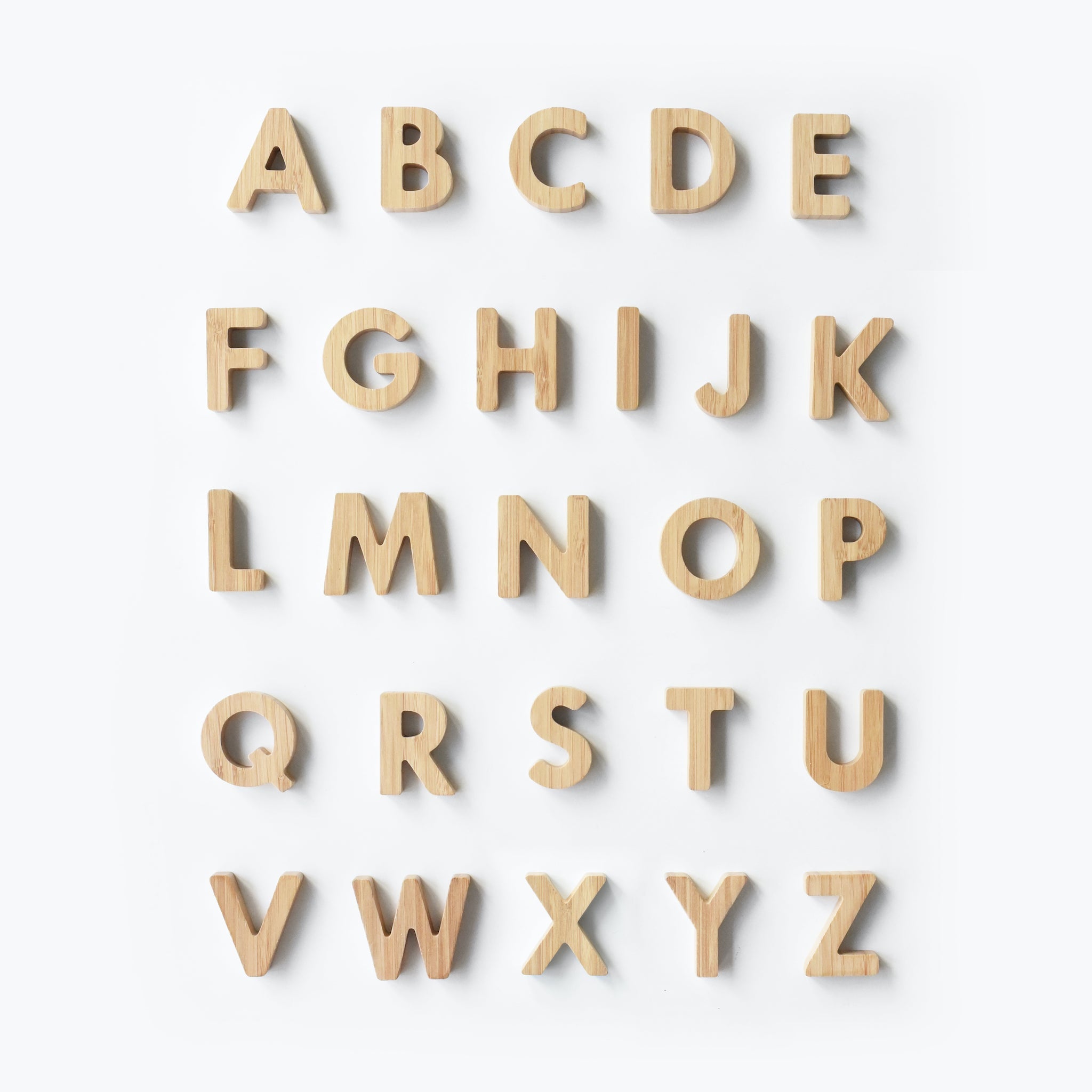 Bamboo Alphabet Wood + Bamboo Toys Wee Gallery   