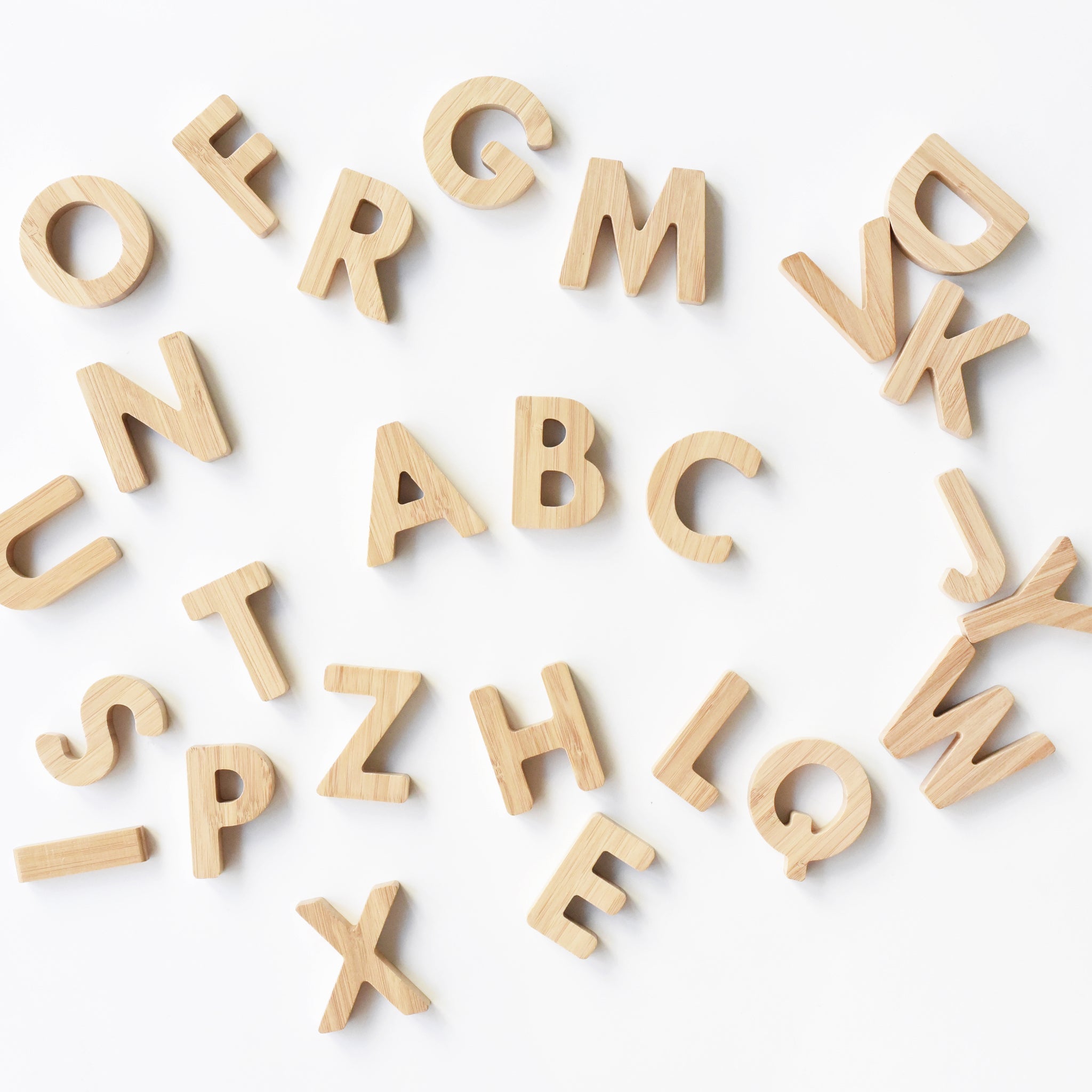 Bamboo Alphabet Wood + Bamboo Toys Wee Gallery   