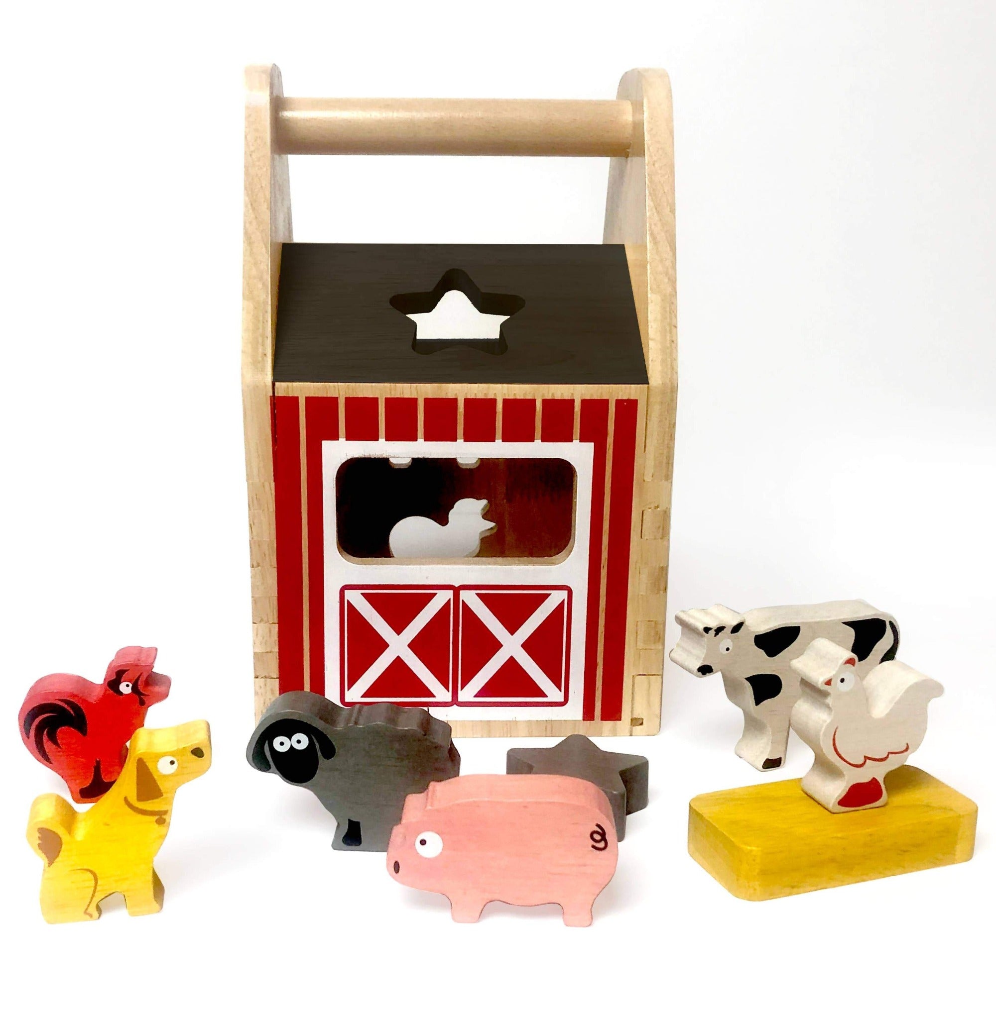 Barnyard Shape Sorter Wooden Toys BeginAgain   