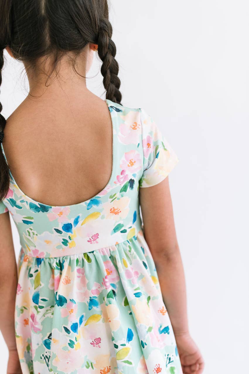 Classic Twirl in Watercolor Floral  Ollie Jay   