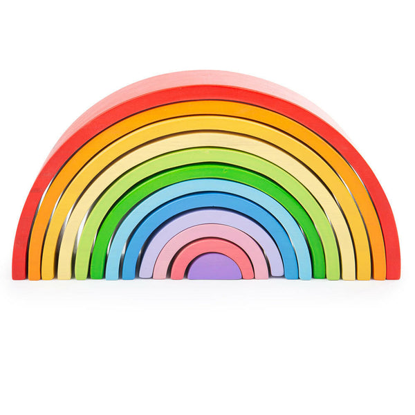 Wooden Stacking Rainbow - Large by Bigjigs Toys US