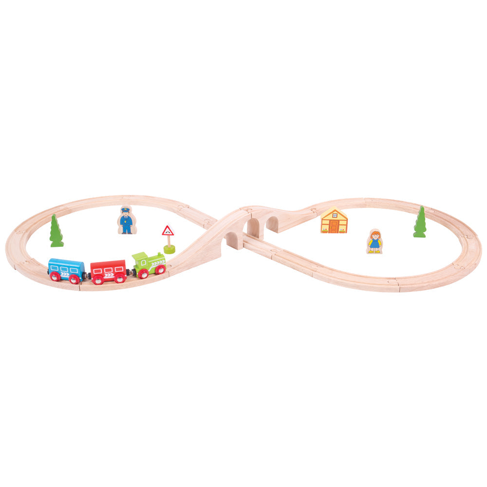 Figure of Eight Train Set by Bigjigs Toys US  Bigjigs Toys US   