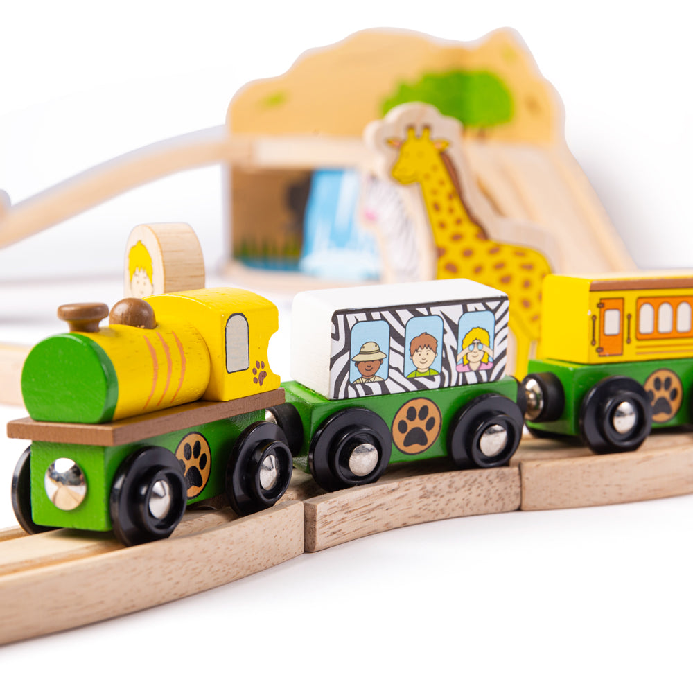 Safari Train Set by Bigjigs Toys US  Bigjigs Toys US   