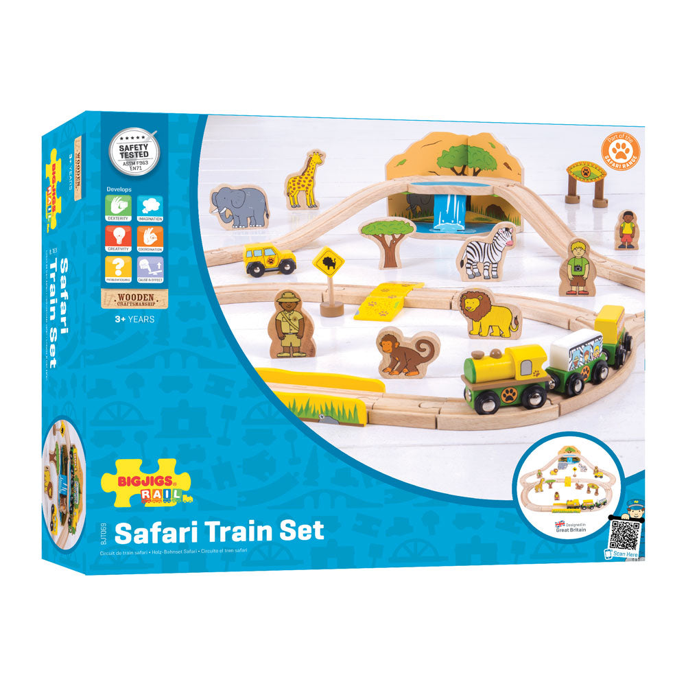 Safari Train Set by Bigjigs Toys US  Bigjigs Toys US   