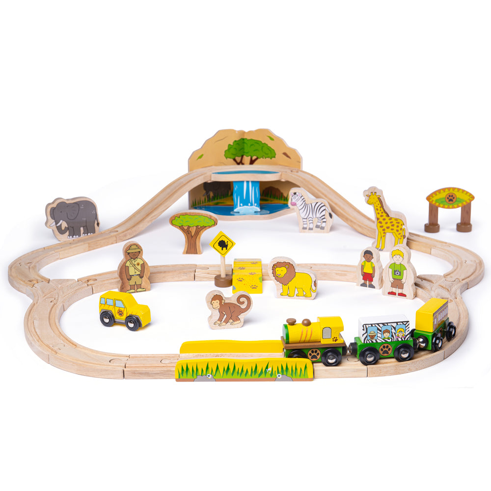 Safari Train Set by Bigjigs Toys US  Bigjigs Toys US   