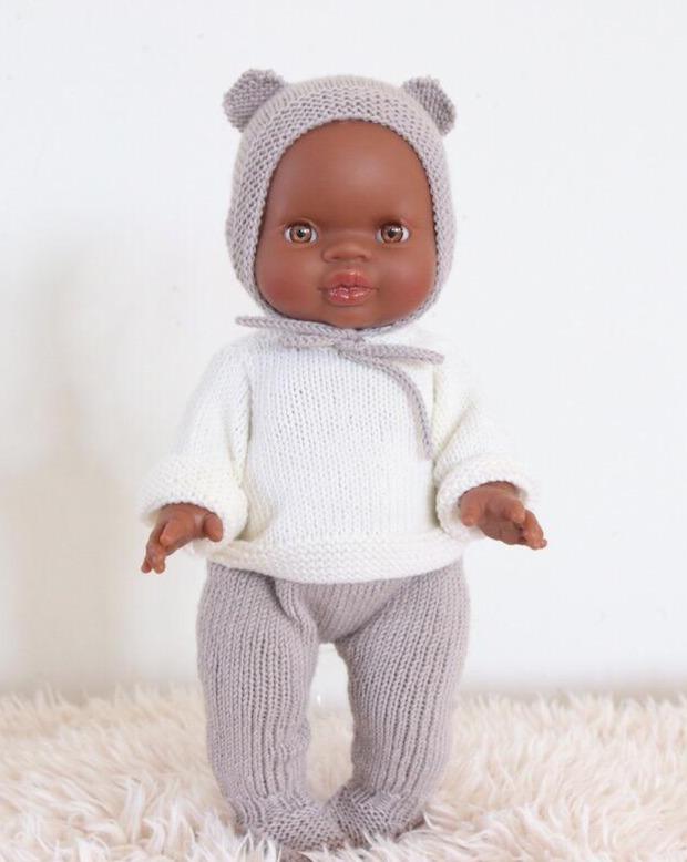 Minikane Little Black Baby Boy Doll - Brown Eyes Dolls Minikane   