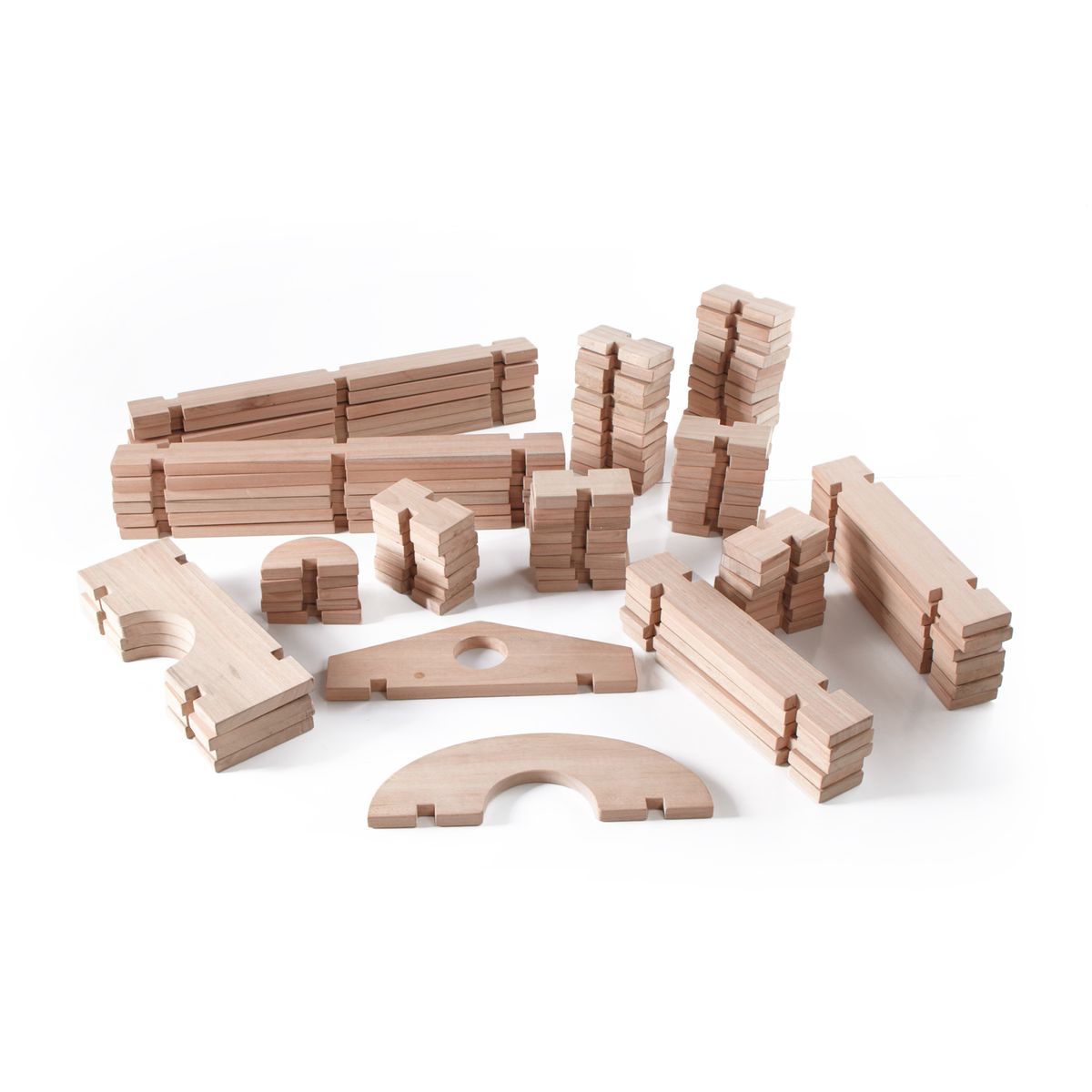 Guidecraft Notch Blocks Set 89 Pc. Wooden Toys Guidecraft   