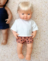 Baby Boy Doll  Blonde 38cm | MinilandBlonde Baby Boy Doll with Hair | Anatomically Correct Babydolls