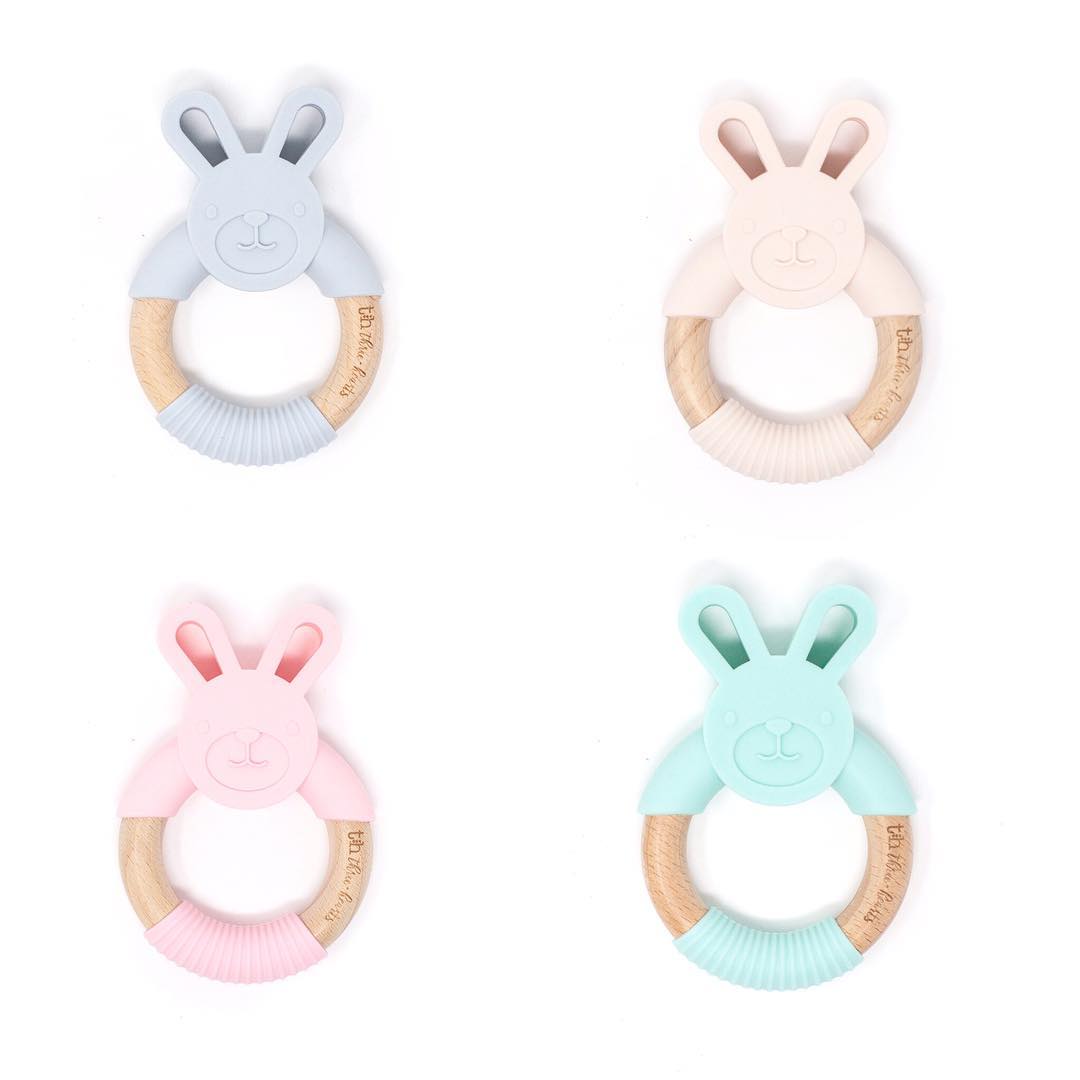 Bunny Ear Teether Baby Essentials Three Hearts   