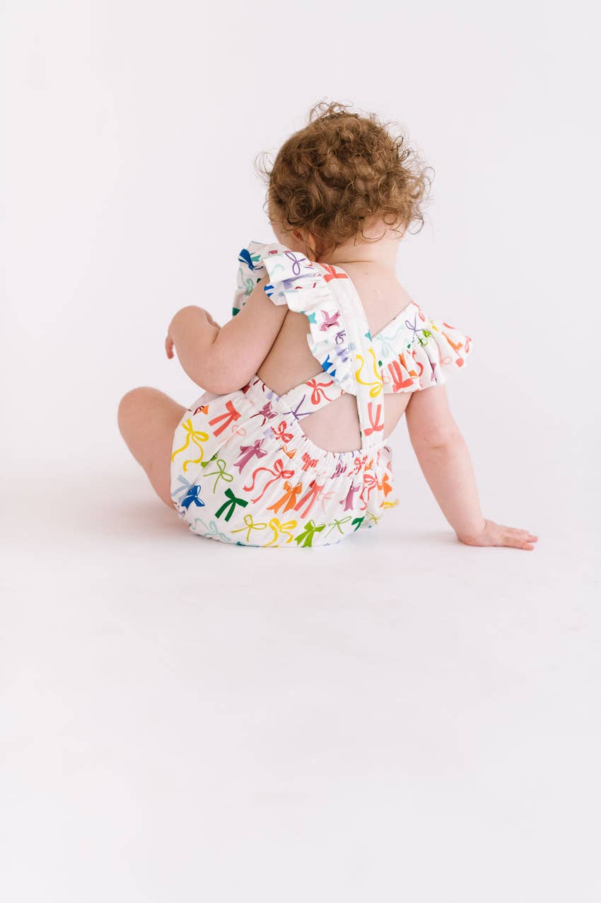 Emmy Romper in Rain-Bows romper Ollie Jay   