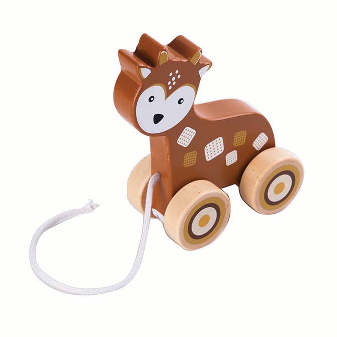 Deer Pull Toy  Birchwood Trading   