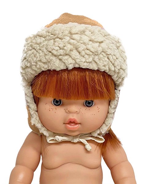 Swedish Chapka Beige Doll Clothing Minikane   