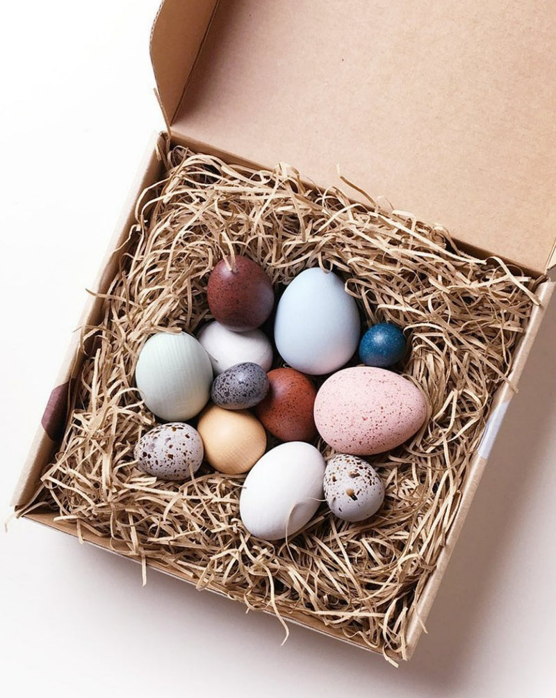 A Dozen Bird Eggs in a Box | wooden toys
